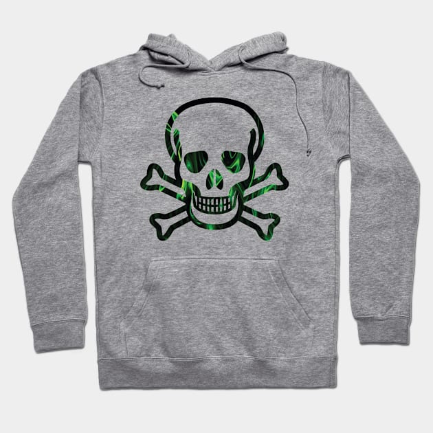 evil green skull flames Hoodie by Danksthetic